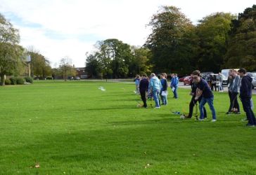 Launching gliders at Engineering Experience